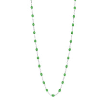 Gigi Clozeau - Classic Gigi Green necklace, White Gold, 16.5"