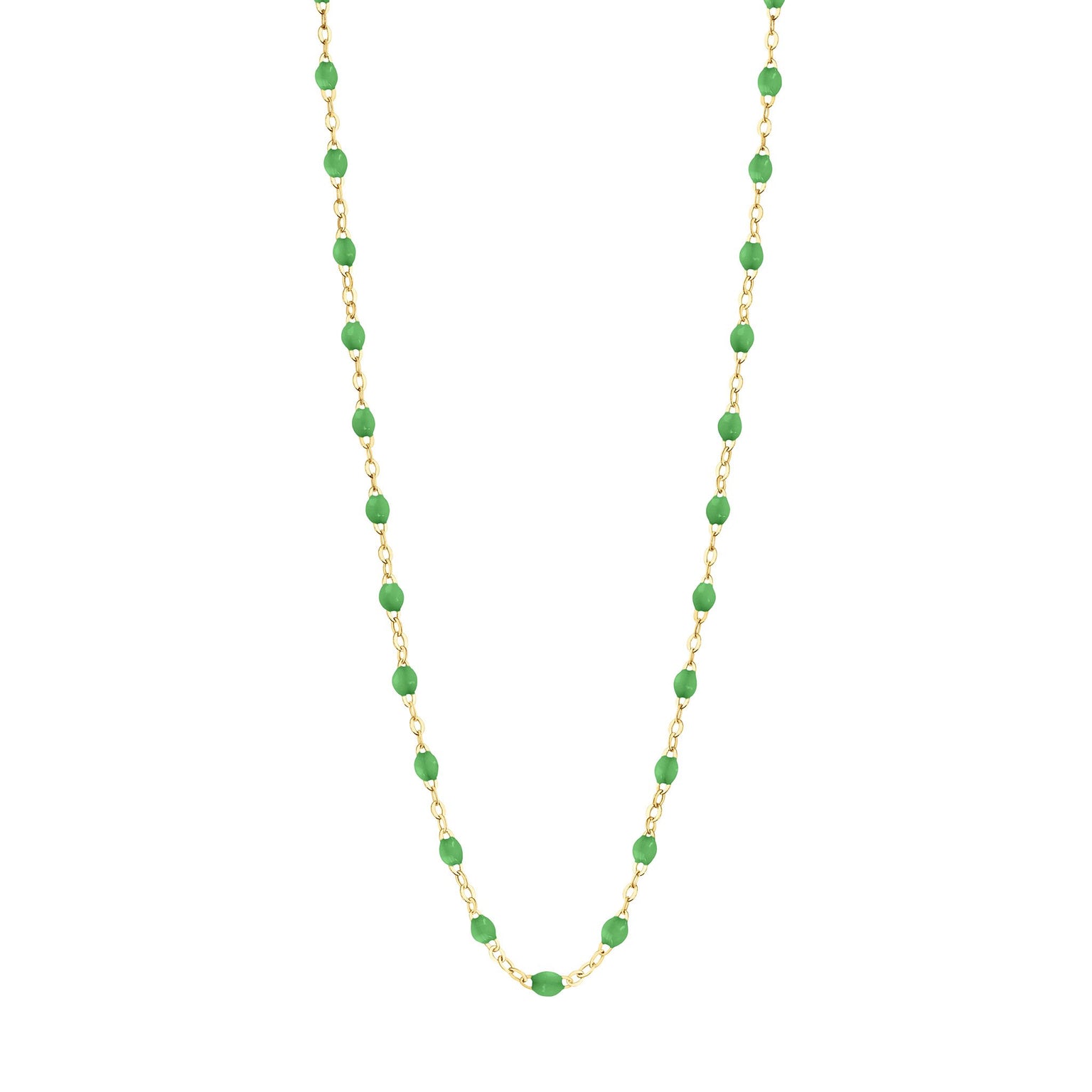 Gigi Clozeau - Classic Gigi Green necklace, yellow gold, 16.5"