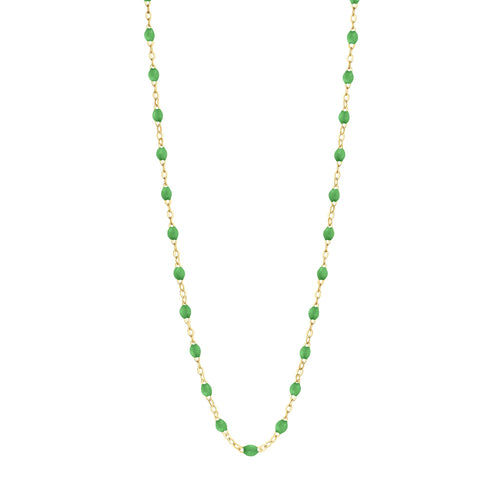 Gigi Clozeau - Classic Gigi Green necklace, Yellow Gold, 17.7