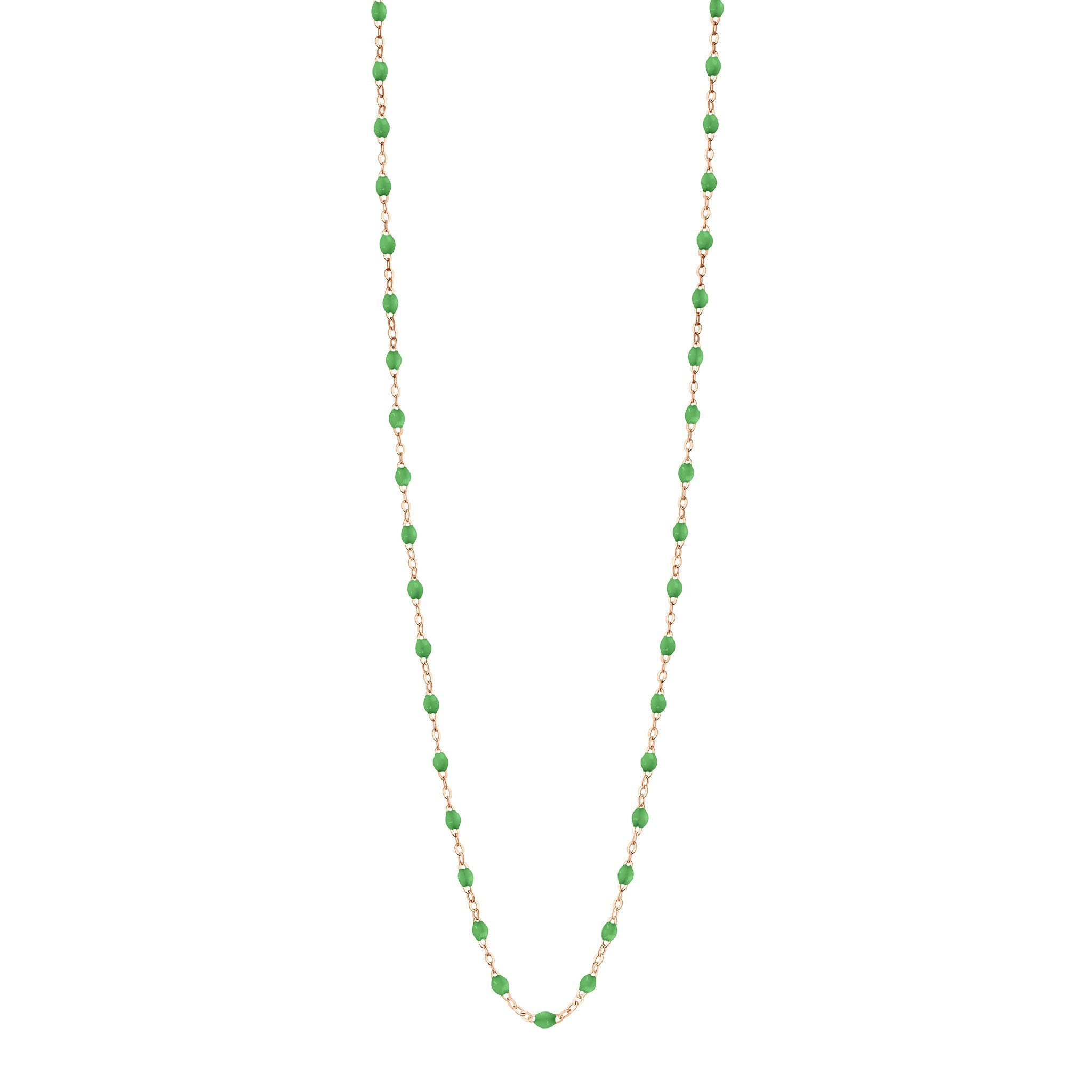 Gigi Clozeau - Classic Gigi Green sautoir, Rose Gold, 23.6"