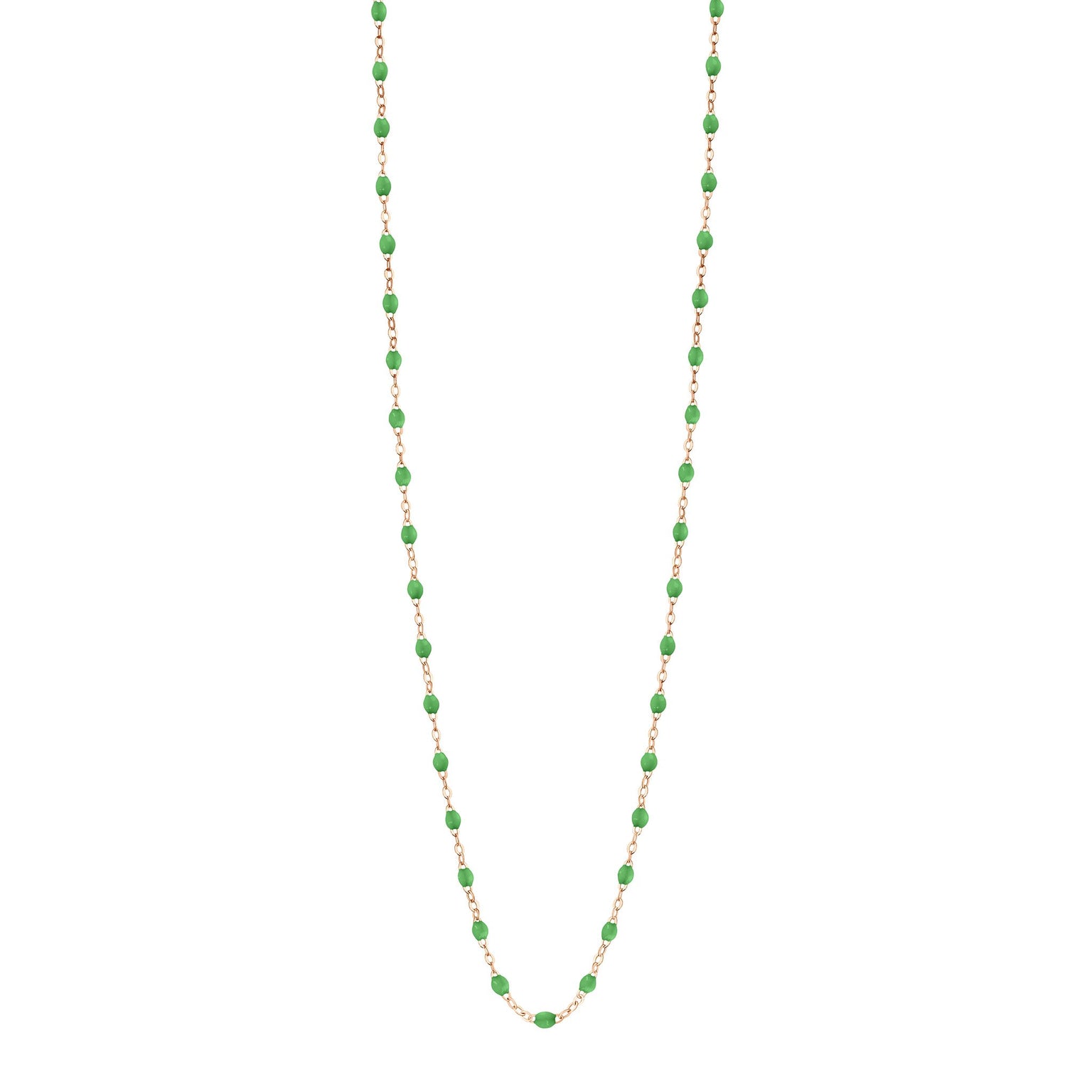 Gigi Clozeau - Classic Gigi Green sautoir, Rose Gold, 23.6"