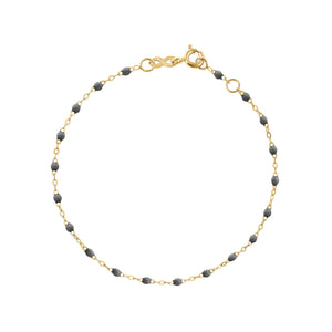 Gigi Clozeau - Classic Gigi Grey bracelet, Yellow Gold, 5.9"