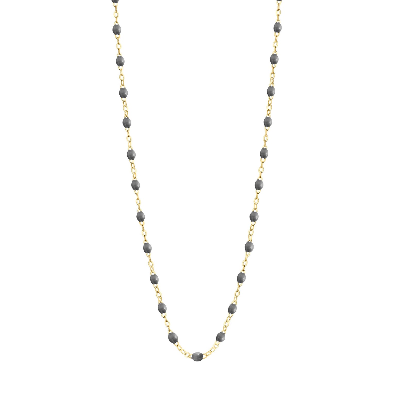 Gigi Clozeau - Classic Gigi Grey necklace, yellow gold, 16.5"