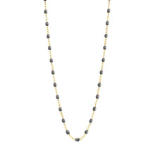 Gigi Clozeau - Classic Gigi Grey necklace, Yellow Gold, 17.7"