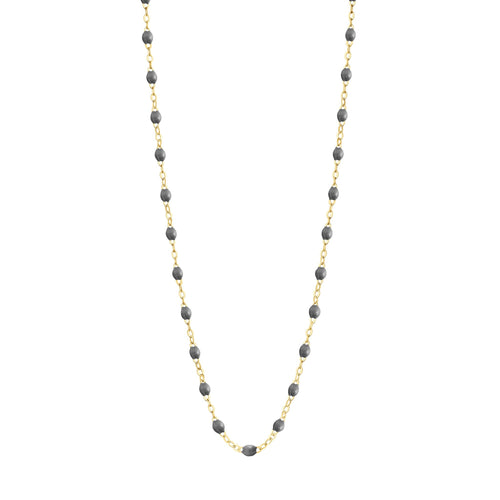 Gigi Clozeau - Classic Gigi Grey necklace, Yellow Gold, 17.7