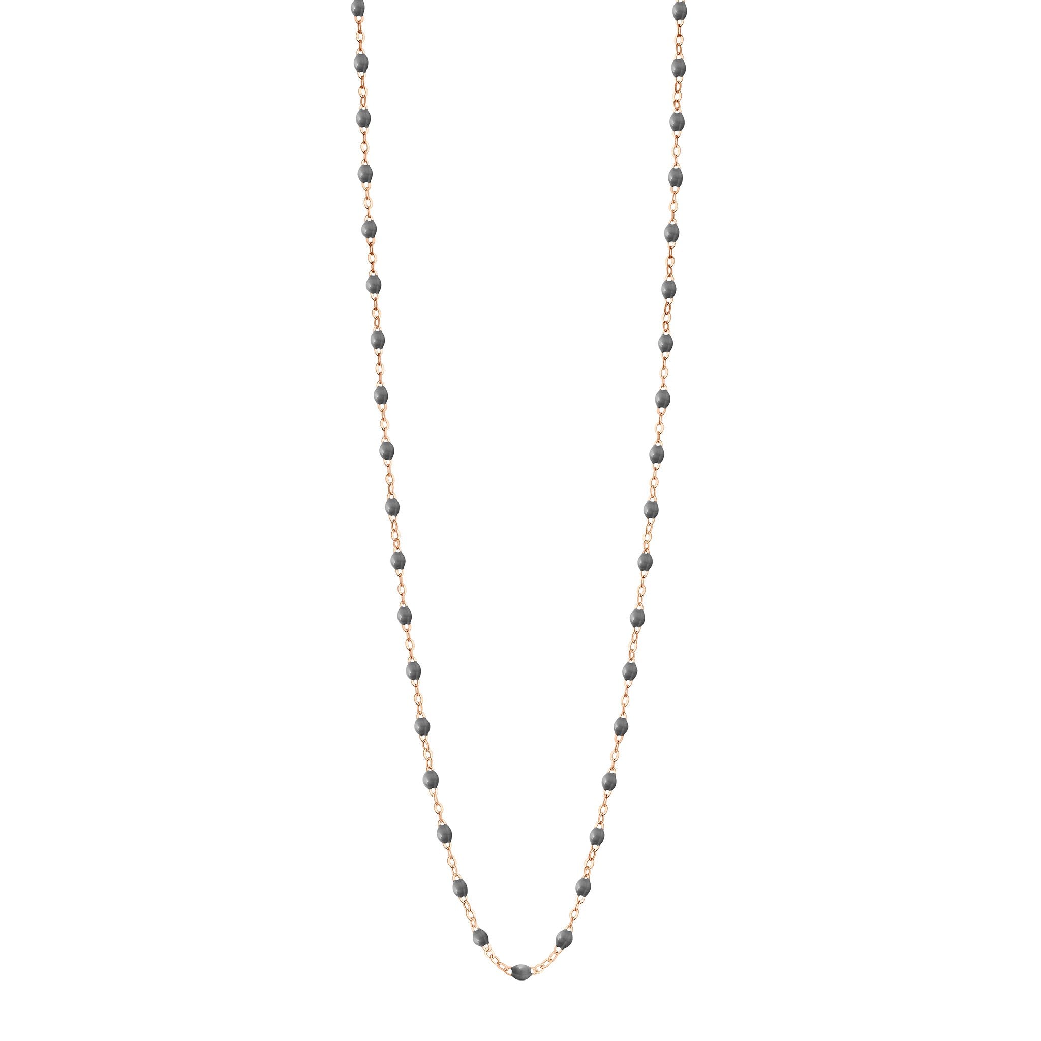 Gigi Clozeau - Classic Gigi Grey sautoir, Rose Gold, 23.6"