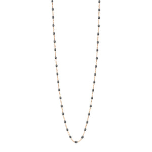 Gigi Clozeau - Classic Gigi Grey sautoir, Rose Gold, 23.6"