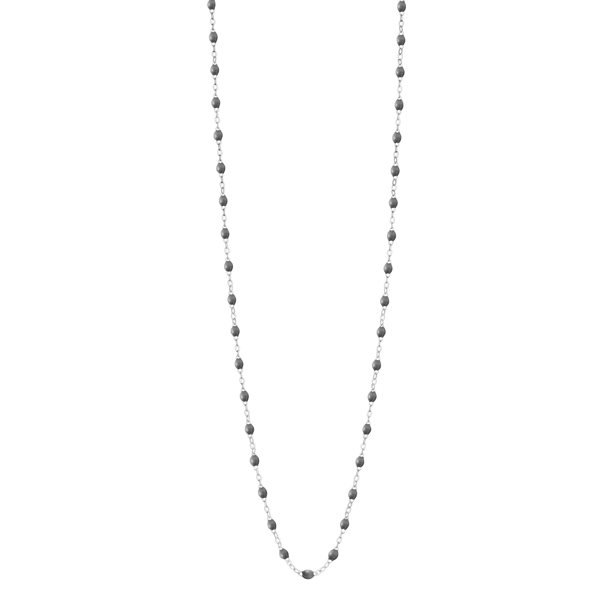 Gigi Clozeau - Classic Gigi Grey sautoir, White Gold, 23.6"
