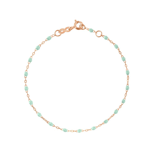 Gigi Clozeau - Classic Gigi Jade bracelet, Rose Gold, 7.5