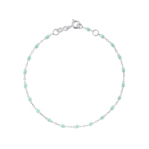 Gigi Clozeau - Classic Gigi Jade bracelet, White Gold, 6.7"