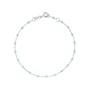 Gigi Clozeau - Classic Gigi Jade bracelet, White Gold, 7.5"