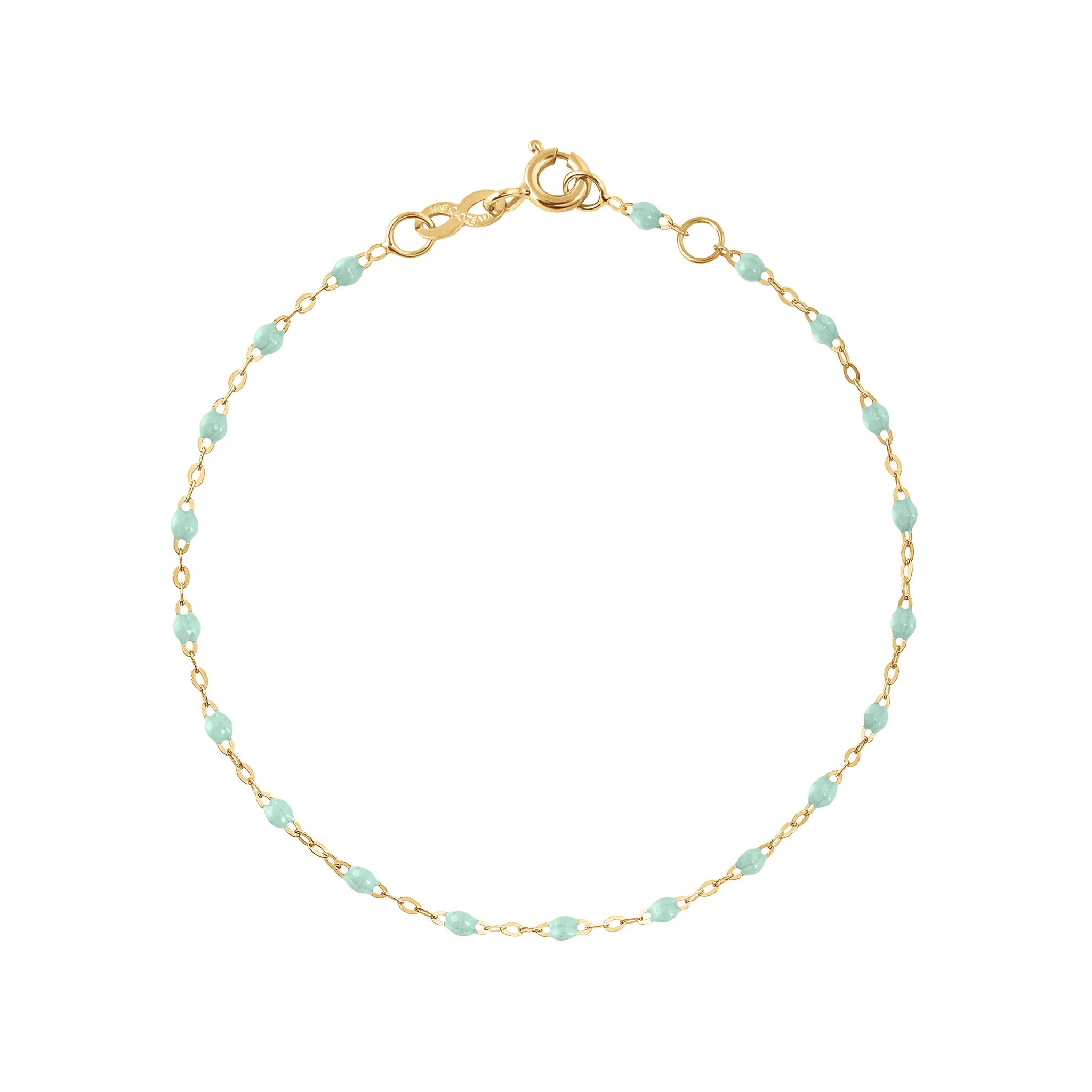 Gigi Clozeau - Classic Gigi Jade bracelet, Yellow Gold, 6.7"