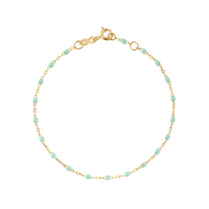 Gigi Clozeau - Classic Gigi Jade bracelet, Yellow Gold, 6.7"