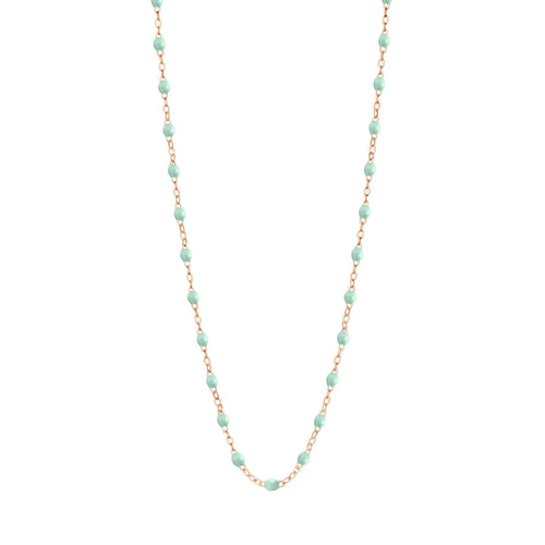 Gigi Clozeau - Classic Gigi Jade necklace, Rose Gold, 16.5