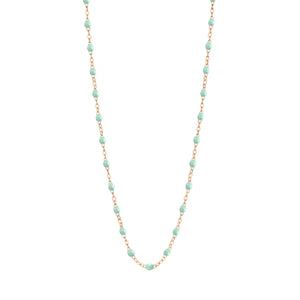 Gigi Clozeau - Classic Gigi Jade necklace, Rose Gold, 17.7"