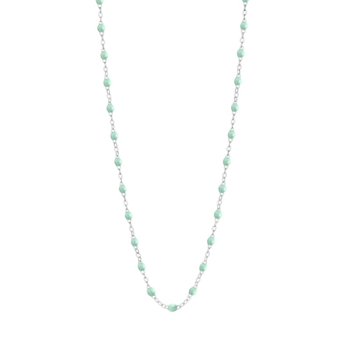 Gigi Clozeau - Classic Gigi Jade necklace, White Gold, 17.7
