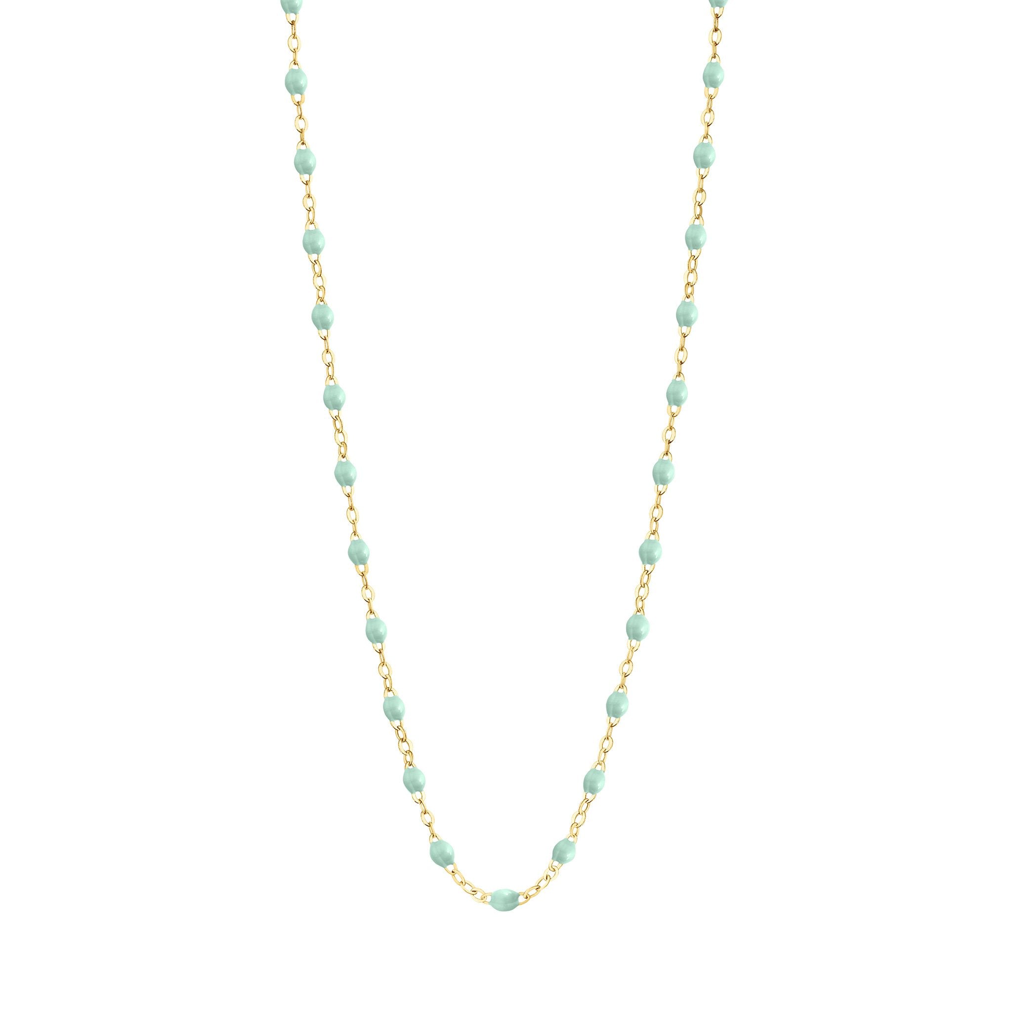Gigi Clozeau - Classic Gigi Jade necklace, yellow gold, 16.5"