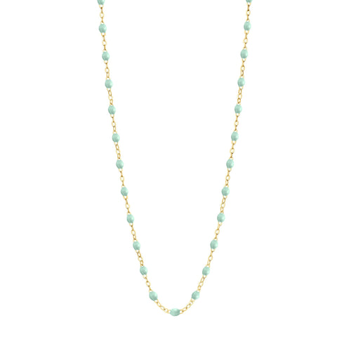 Gigi Clozeau - Classic Gigi Jade necklace, yellow gold, 16.5
