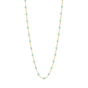 Gigi Clozeau - Classic Gigi Jade necklace, yellow gold, 16.5"