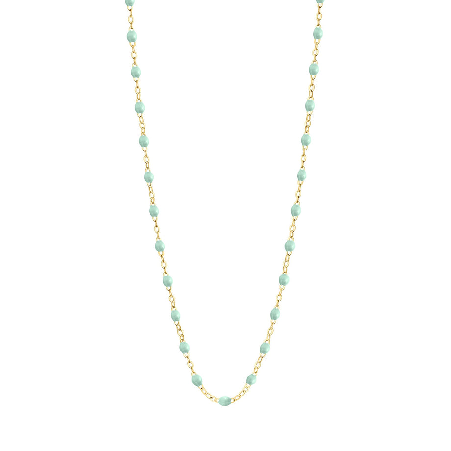 Gigi Clozeau - Classic Gigi Jade necklace, yellow gold, 16.5