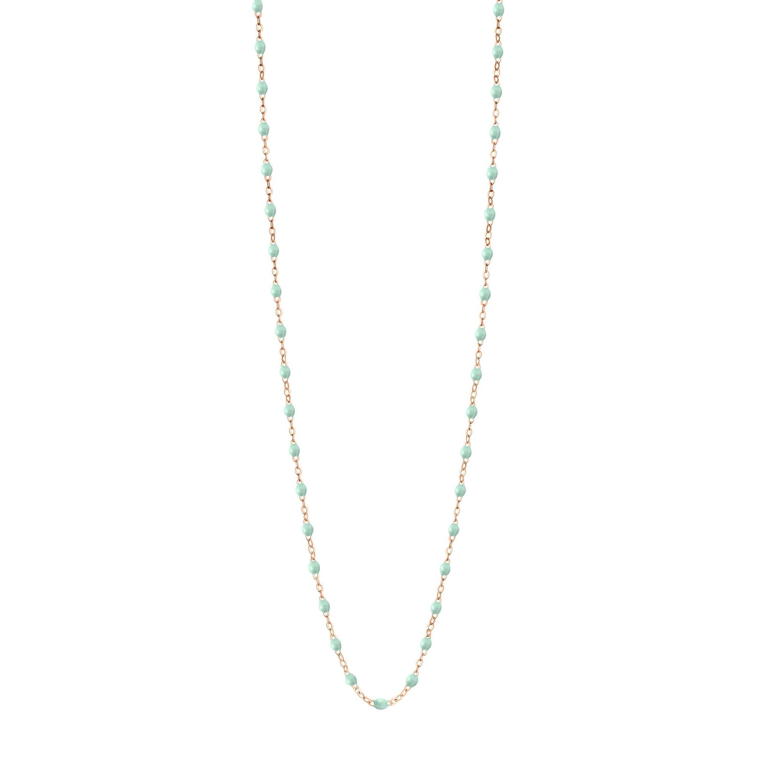 Gigi Clozeau - Classic Gigi Jade sautoir, Rose Gold, 23.6"