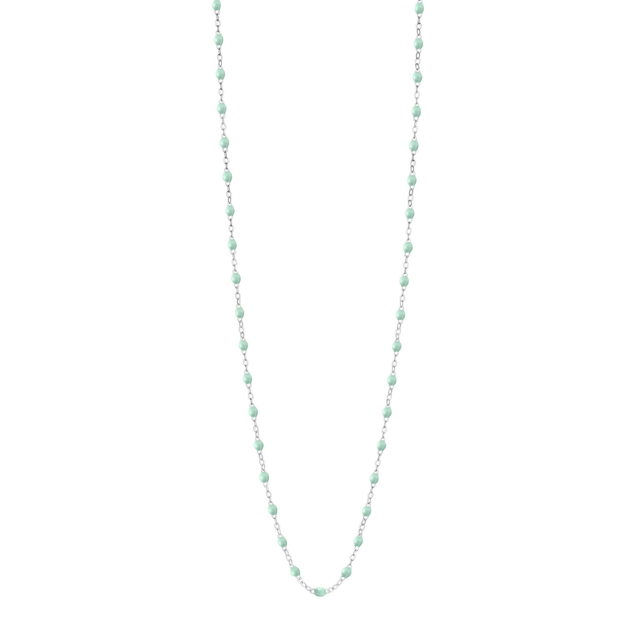 Gigi Clozeau - Classic Gigi Jade sautoir, White Gold, 23.6"