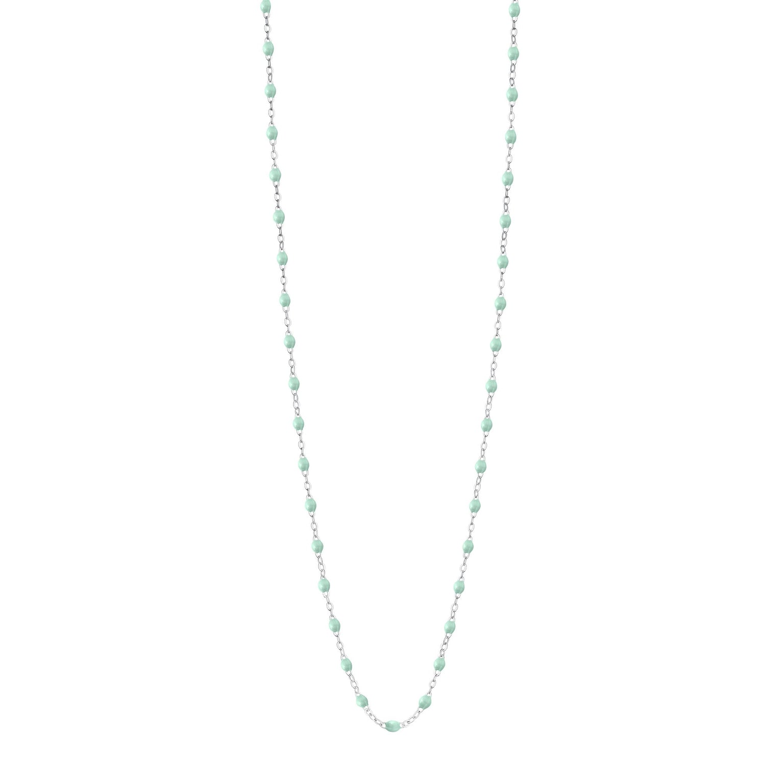 Gigi Clozeau - Classic Gigi Jade sautoir, White Gold, 23.6"