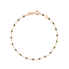 Gigi Clozeau - Classic Gigi Khaki bracelet, Rose Gold, 5.9"