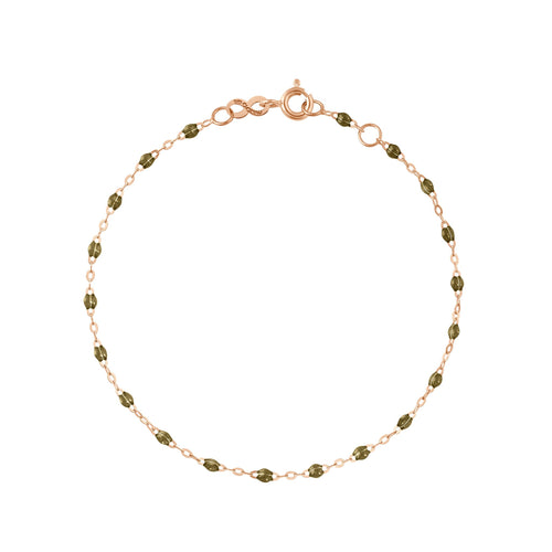 Gigi Clozeau - Classic Gigi Khaki bracelet, Rose Gold, 6.7
