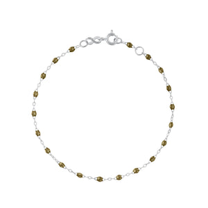 Gigi Clozeau - Classic Gigi Khaki bracelet, White Gold, 7.5"