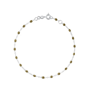 Gigi Clozeau - Classic Gigi Khaki bracelet, White Gold, 6.7"