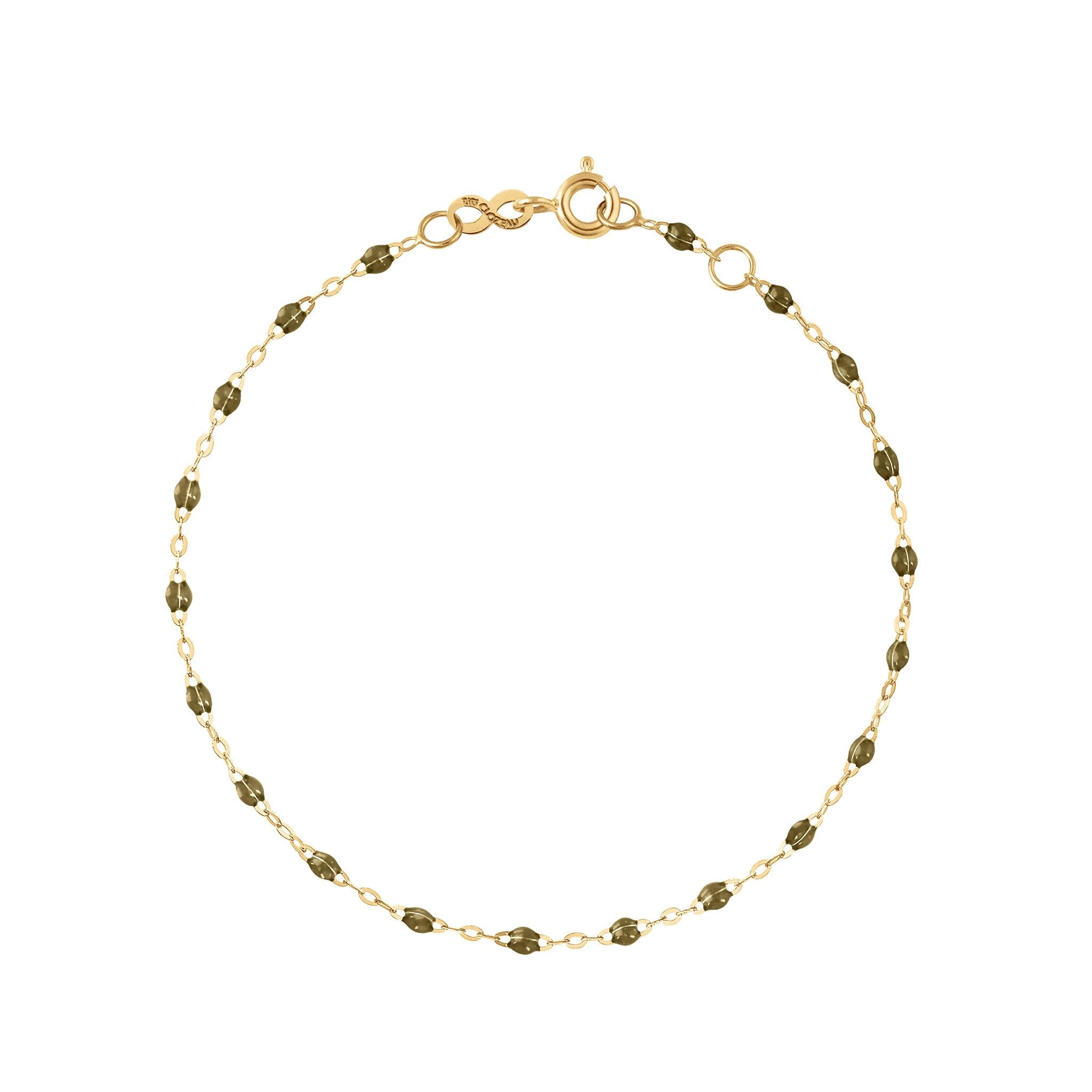 Gigi Clozeau - Classic Gigi Khaki bracelet, Yellow Gold, 7.5"