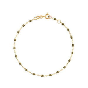 Gigi Clozeau - Classic Gigi Khaki bracelet, Yellow Gold, 7.1"
