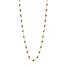 Gigi Clozeau - Classic Gigi Khaki necklace, Rose Gold, 16.5"