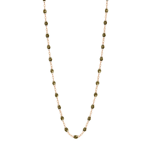 Gigi Clozeau - Classic Gigi Khaki necklace, Rose Gold, 16.5