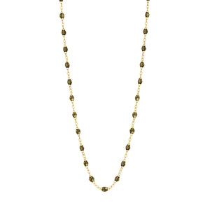 Gigi Clozeau - Classic Gigi Khaki necklace, yellow gold, 16.5"