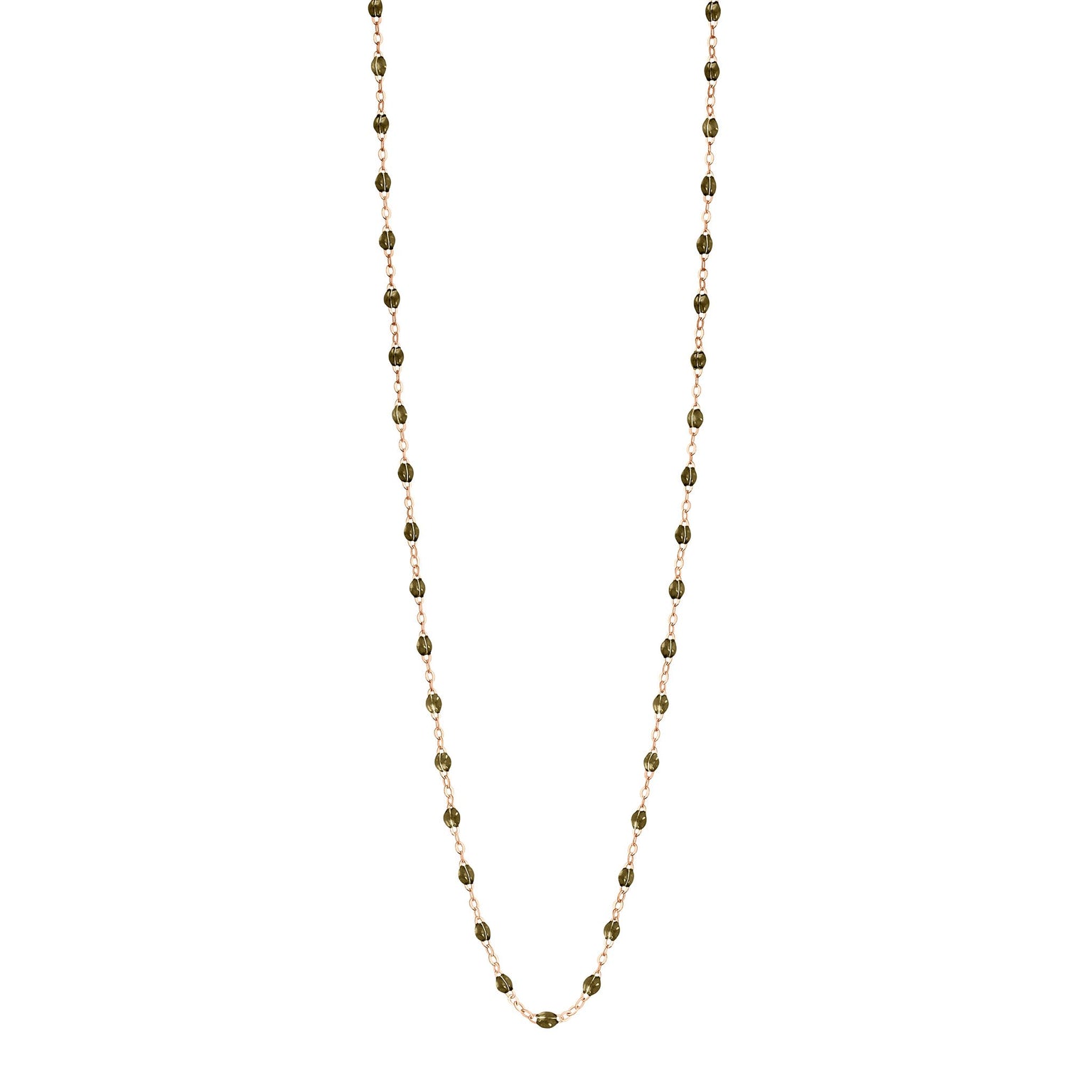 Gigi Clozeau - Classic Gigi Khaki sautoir, Rose Gold, 34"