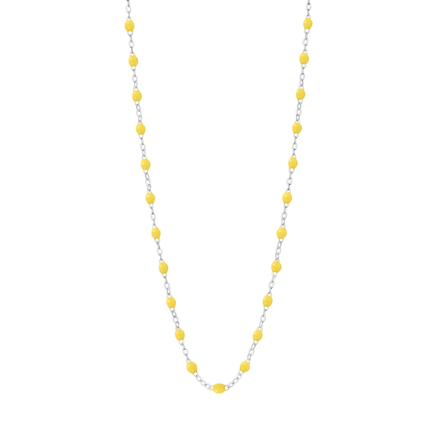 Gigi Clozeau - Classic Gigi Lemon necklace, White Gold, 16.5"