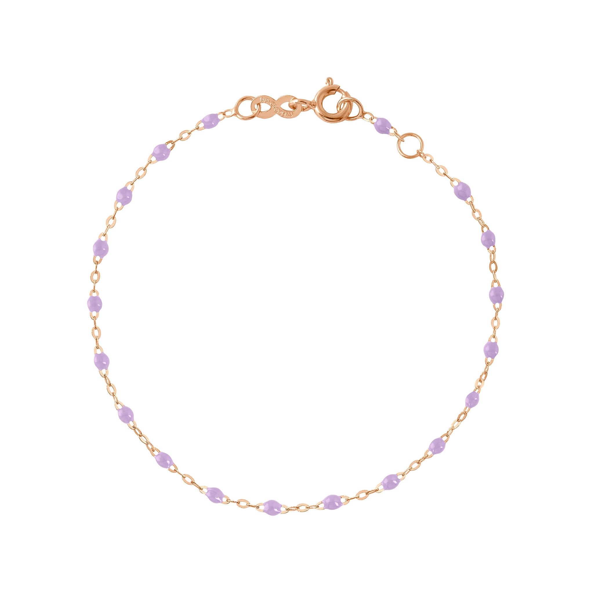 Gigi Clozeau - Classic Gigi Lilac bracelet, Rose Gold, 6.7"