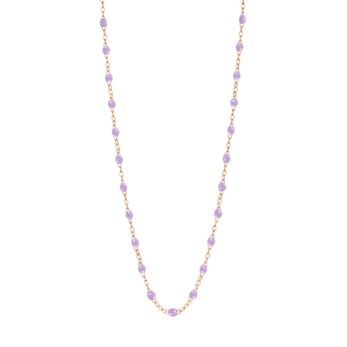Gigi Clozeau - Classic Gigi Lilac necklace, Rose Gold, 16.5