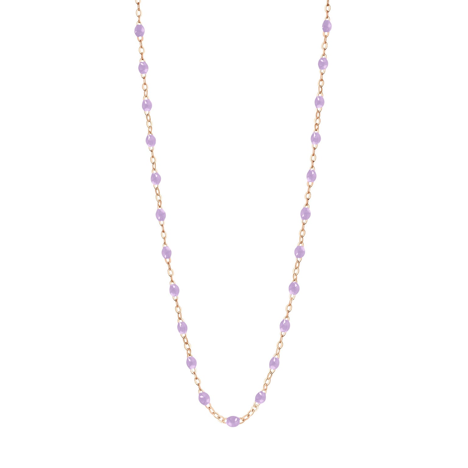 Gigi Clozeau - Classic Gigi Lilac necklace, Rose Gold, 16.5"