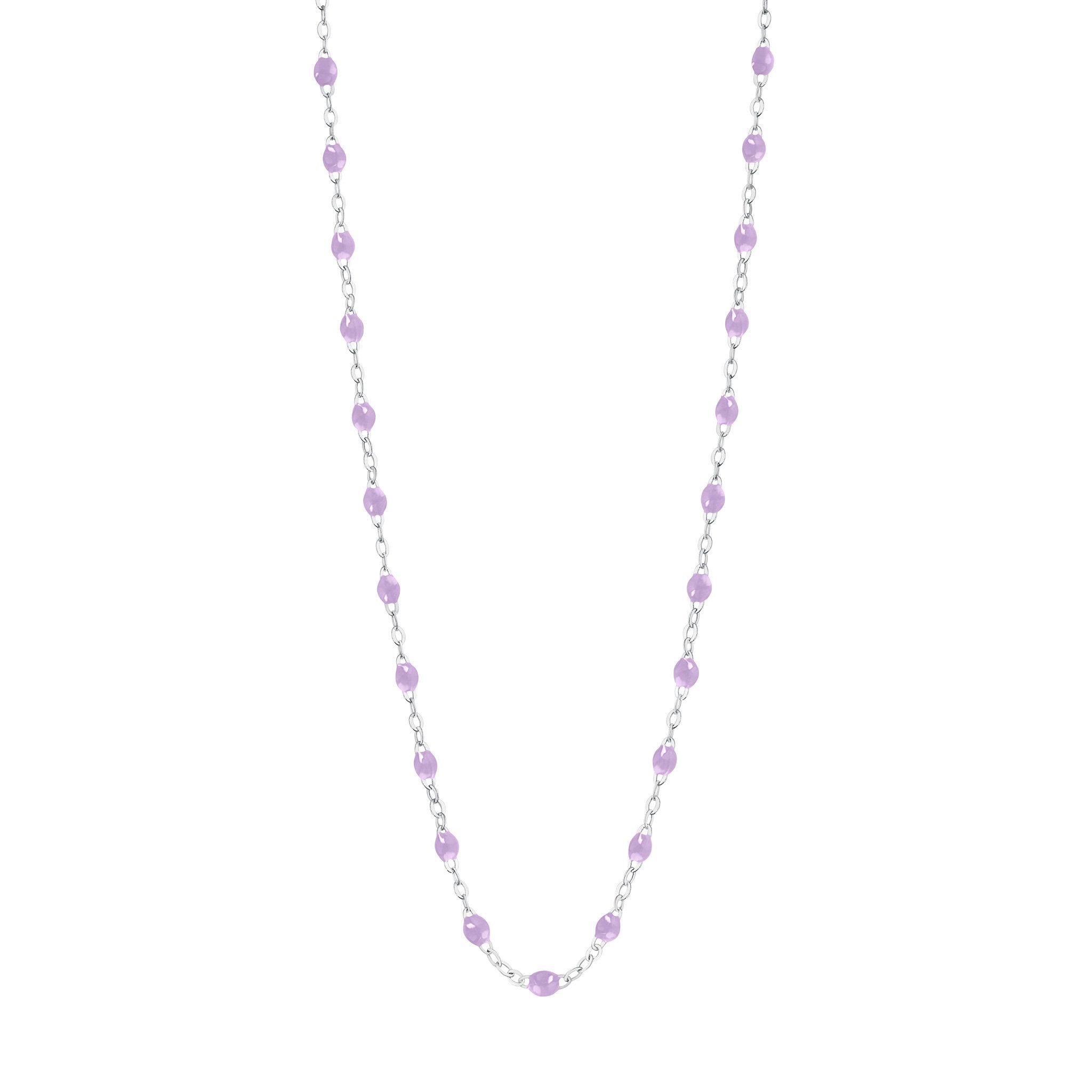 Gigi Clozeau - Classic Gigi Lilac necklace, White Gold, 17.7"