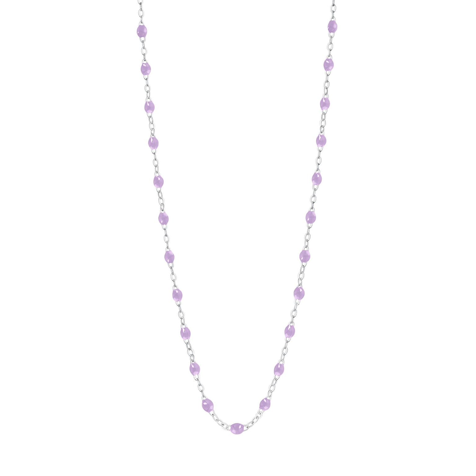 Gigi Clozeau - Classic Gigi Lilac necklace, White Gold, 17.7"