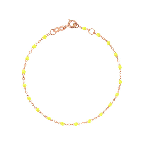 Gigi Clozeau - Classic Gigi Lime bracelet, Rose Gold, 6.7