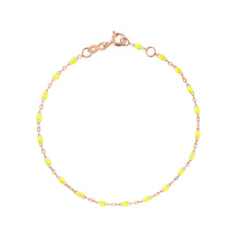 Gigi Clozeau - Classic Gigi Lime bracelet, Rose Gold, 5.9"
