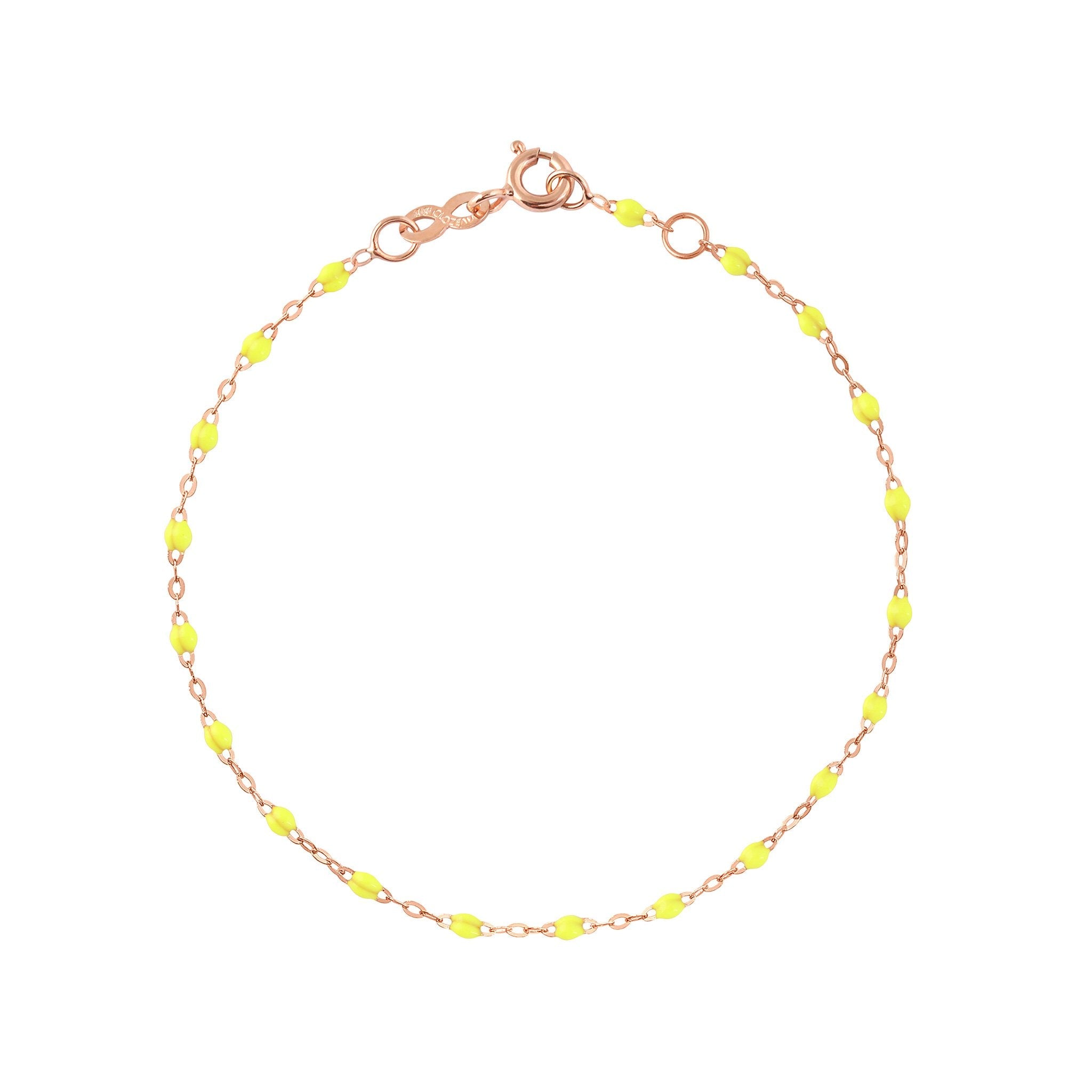 Gigi Clozeau - Classic Gigi Lime bracelet, Rose Gold, 7.5"