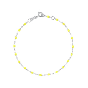 Gigi Clozeau - Classic Gigi Lime bracelet, White Gold, 6.7"