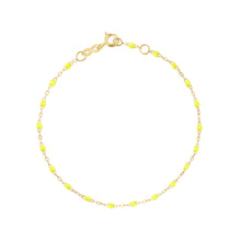 Gigi Clozeau - Classic Gigi Lime bracelet, Yellow Gold, 5.9"