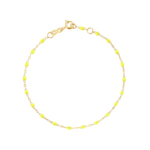 Gigi Clozeau - Classic Gigi Lime bracelet, Yellow Gold, 7.1"