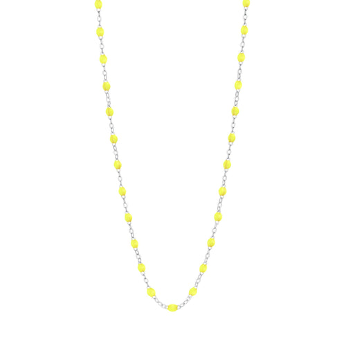 Gigi Clozeau - Classic Gigi Lime necklace, White Gold, 16.5